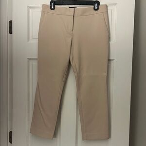 Classic Ann Taylor Devin Fit Tan Women's Crop Pants 4P